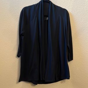 Black 3/4 sleeve Knit Cardigan - Size 1X